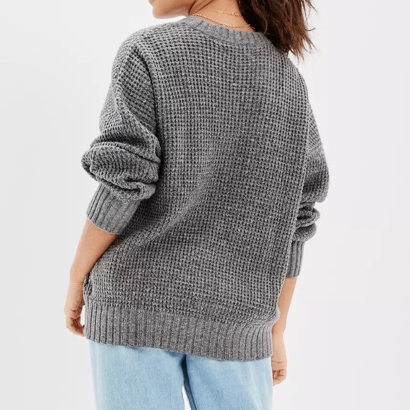 AE Oversized Waffle Knit Sweater - Picture 2 of 4